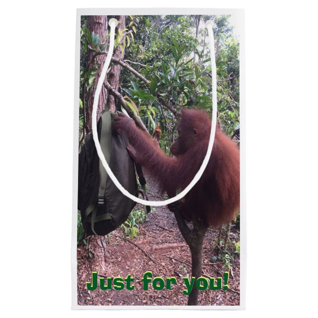 Sacola Para Presentes Pequena Melhor presente animal bonito especial nunca (Frente)