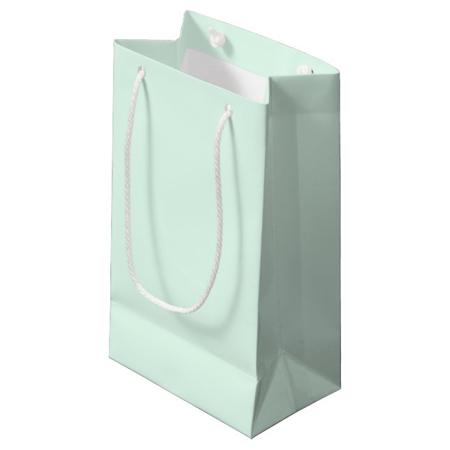 Sacola Para Presentes Pequena Mellow Mint Gift Bag (Frente inclinada)