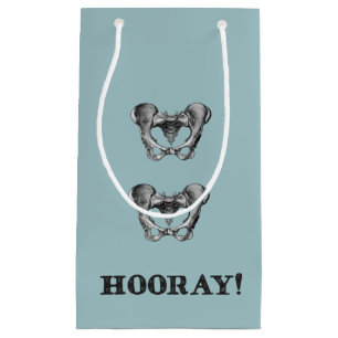 Sacola Para Presentes Pequena Mensagem anca da anatomia do quadril Hooray
