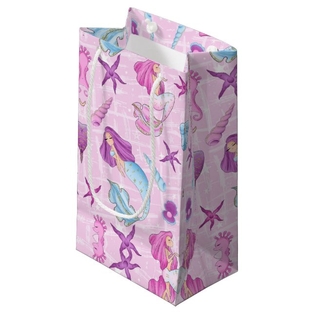 Sacola Para Presentes Pequena Mermaid Gift Bag (Frente inclinada)