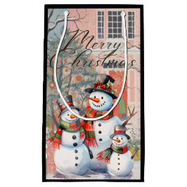 Sacola Para Presentes Pequena Merry Christmas Gift Bag