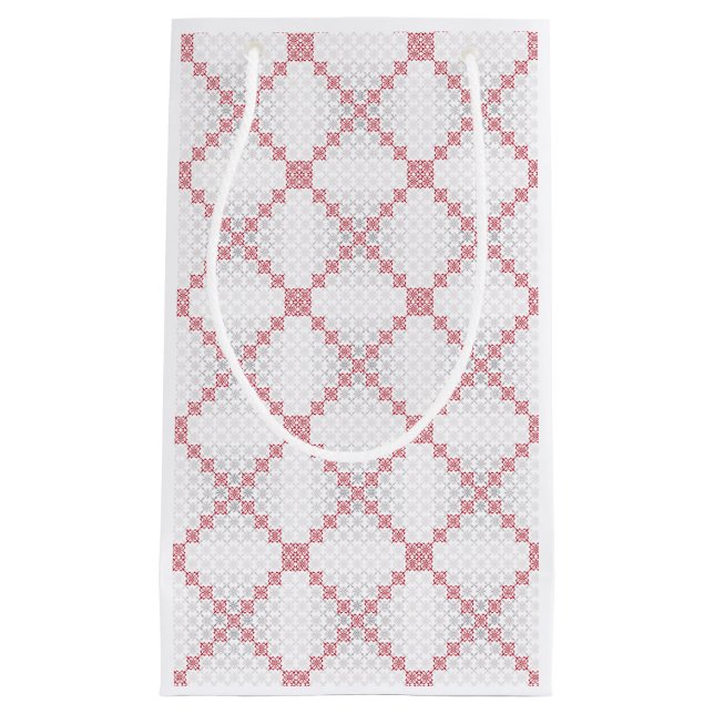 Sacola Para Presentes Pequena Modelo geométrico II do sinal SUN letão tradiciona (Frente)