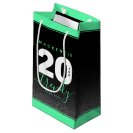 Sacola Para Presentes Pequena Modern Girly Mint Green 20 e Trendy