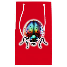 Sacola Para Presentes Pequena Modern Ladybug