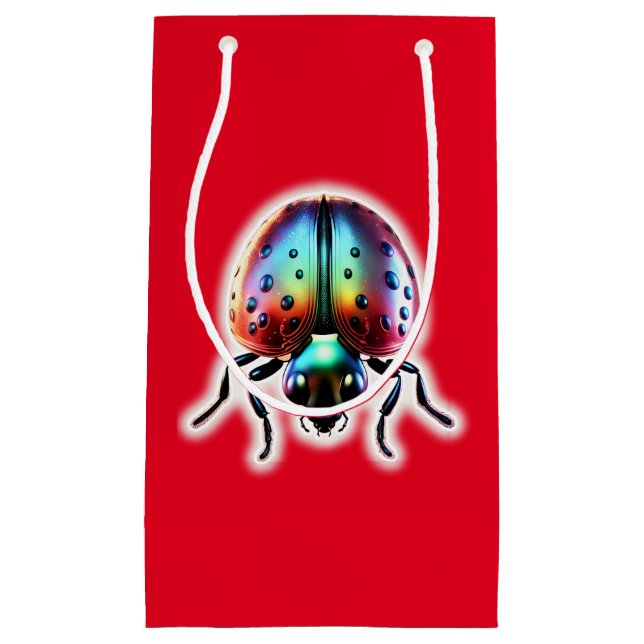 Sacola Para Presentes Pequena Modern Ladybug (Frente)