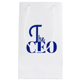 Sacola Para Presentes Pequena Modern Minimal The CEO Blue