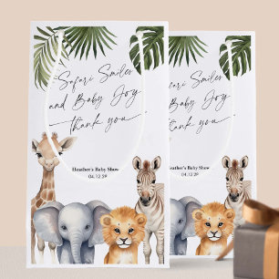 Sacola Para Presentes Pequena Moderno Safari Animal Menino Chá Favorece Goodie