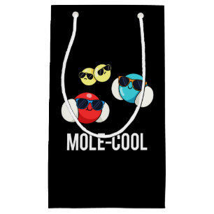 Sacola Para Presentes Pequena Molécula Funny Legal Pun Dark BG