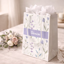 Monograma de Nome Aquarela Flor Silvestre Azul Rox