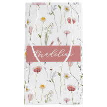 Monomarca de Aquarela de Flor Silvestre Rosa Empoe