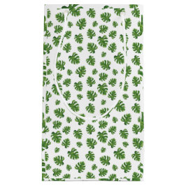 Sacola Para Presentes Pequena Monstera Leaf Gift Bag