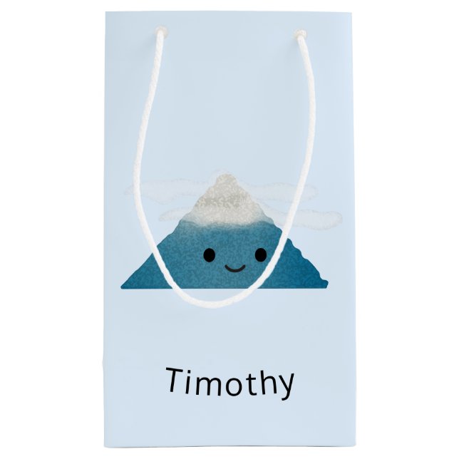 Sacola Para Presentes Pequena Montanha HappY (Verso)