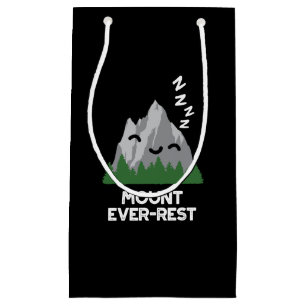 Sacola Para Presentes Pequena Monte Ever Resto Funny Mountain Pun Dark BG