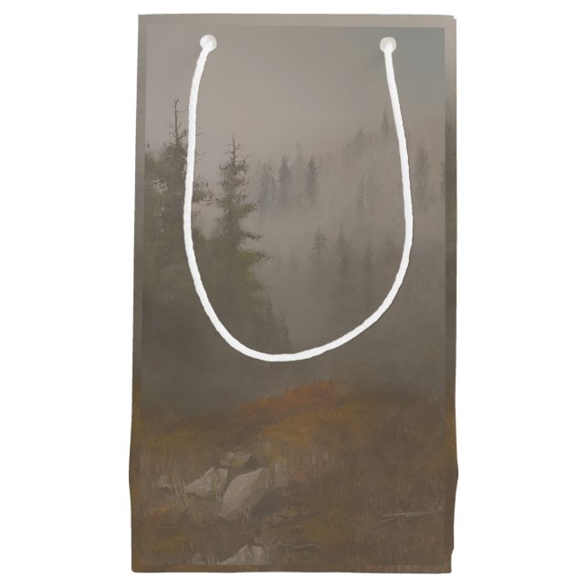 Sacola Para Presentes Pequena "Morning Mountain" (Frente)