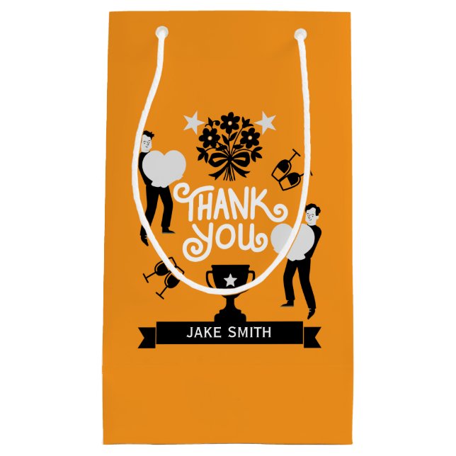 Sacola Para Presentes Pequena Muito Obrigado (Frente)