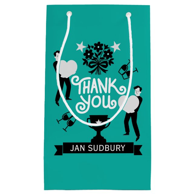 Sacola Para Presentes Pequena Muito Obrigado (Frente)