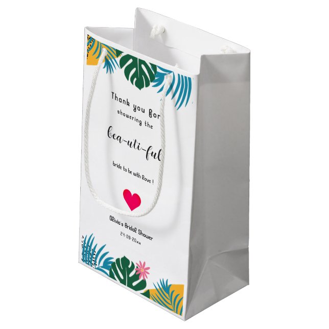 Sacola Para Presentes Pequena Multicor Deixa Chá de panela (Verso inclinado)