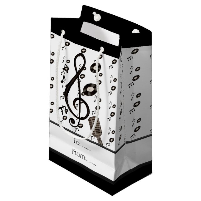 Sacola Para Presentes Pequena Music Lover (Frente inclinada)