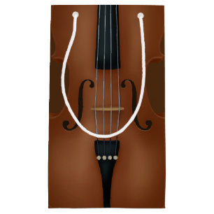 Sacola Para Presentes Pequena Música Clássica com Instrumento de Corda Cello Ele