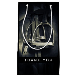 Sacola Para Presentes Pequena Na moda Silver Stirrups em Inglês Riding Saddle