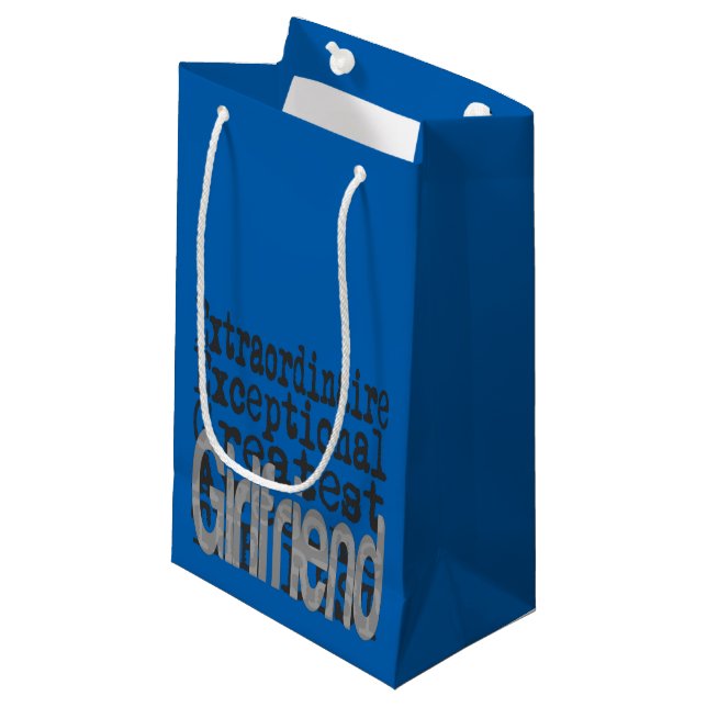 Sacola Para Presentes Pequena Namorada Extraordinário (Frente inclinada)