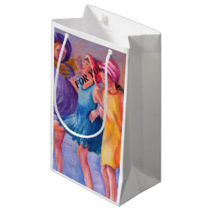 SACOLA PARA PRESENTES PEQUENA NAMORADAS DA PRAIA