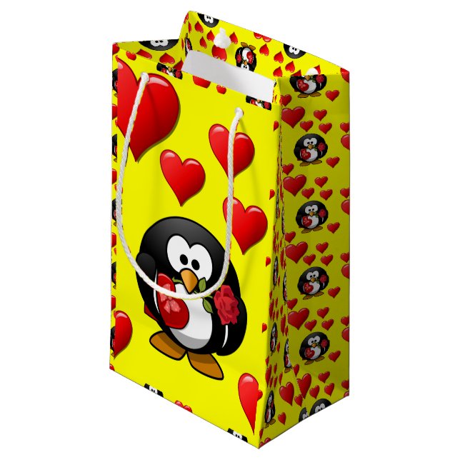 Sacola Para Presentes Pequena Namorados do Saco do Presente (Frente inclinada)