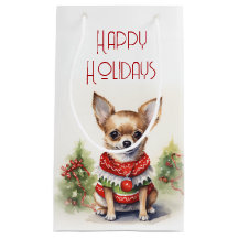 Natal Chihuahua com Suéter de Férias