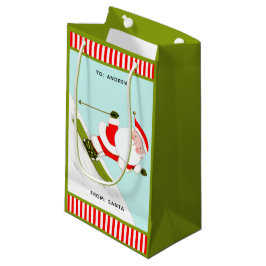 Sacola Para Presentes Pequena Natal de Esqui no Natal