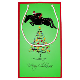 Sacola Para Presentes Pequena Natal de salto do cavalo