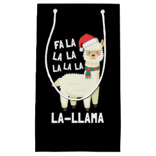 Sacola Para Presentes Pequena Natal Fa La Llama Essential