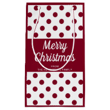Natal Feliz com Letra Moderna em Burgundy