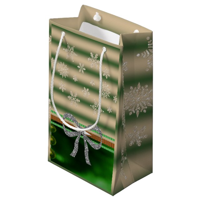 Sacola Para Presentes Pequena Natal para o presente Bag (Frente inclinada)