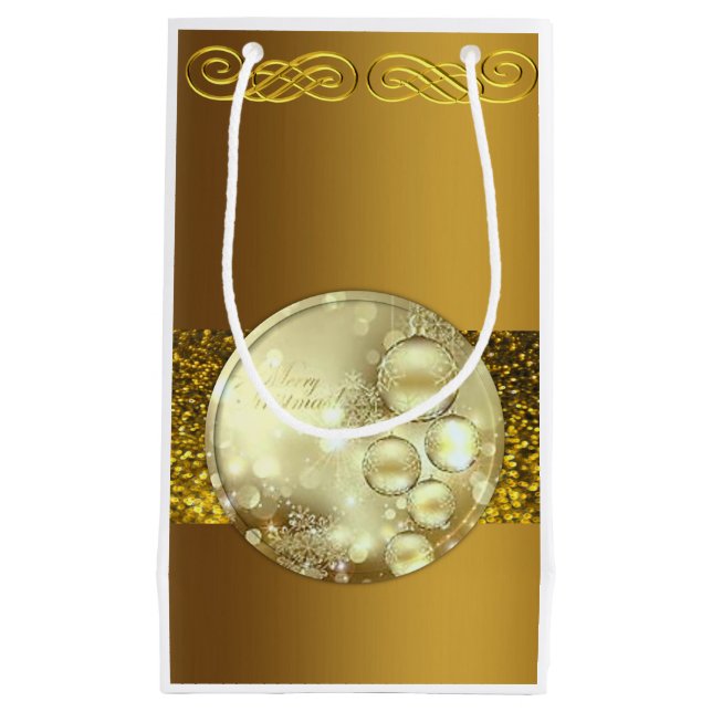 Sacola Para Presentes Pequena Natal para o presente Bag (Frente)