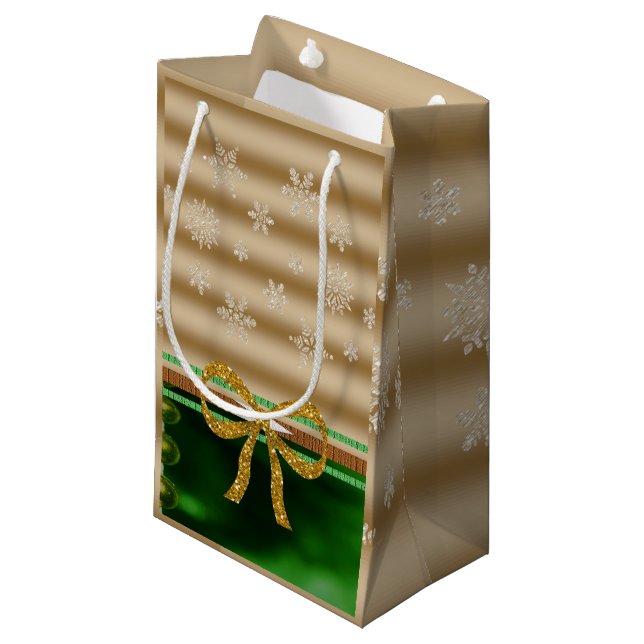 Sacola Para Presentes Pequena Natal para o presente Bag (Frente inclinada)