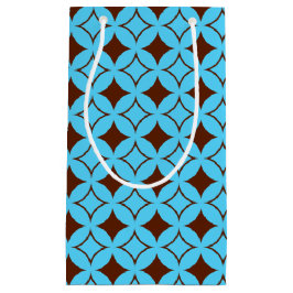 Sacola Para Presentes Pequena Navio azul e marrom