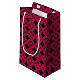 Sacola Para Presentes Pequena Navio vermelho e preto