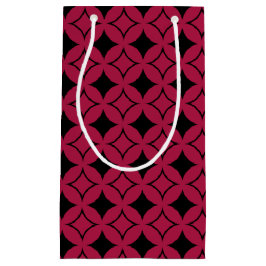 Sacola Para Presentes Pequena Navio vermelho e preto