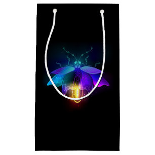 Sacola Para Presentes Pequena Neon Firefly a preto