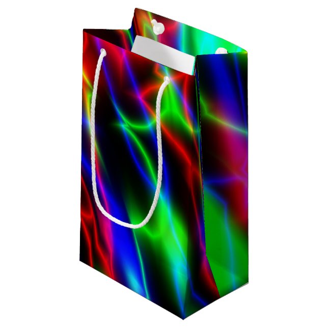 Sacola Para Presentes Pequena Neon Night (Frente inclinada)