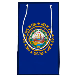 Sacola Para Presentes Pequena New Hampshire State Flag Design