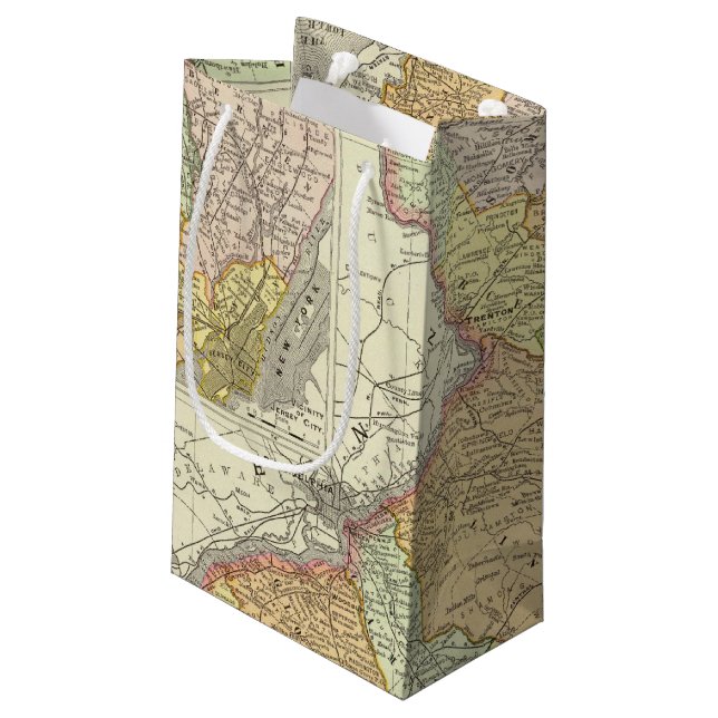 Sacola Para Presentes Pequena New-jersey 10 (Verso inclinado)