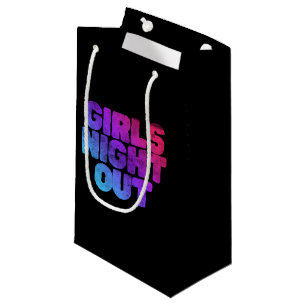 Sacola Para Presentes Pequena Noite das garotas fora