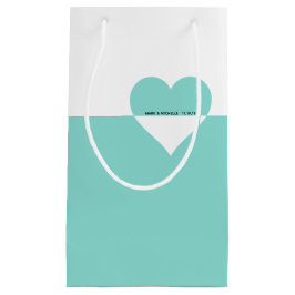 Sacola Para Presentes Pequena Noiva & Co para sempre você & mim partido de chá