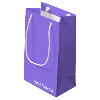 Sacola Para Presentes Pequena Nome de cor púrpura Jacaranda