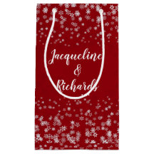 Nosso Primeiro Natal Flocos de Neve Vermelho e Per