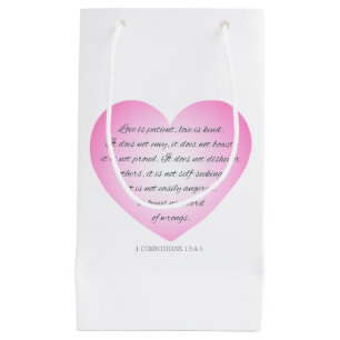 Sacola Para Presentes Pequena O amor é Namorados de citação do paciente Bolsa