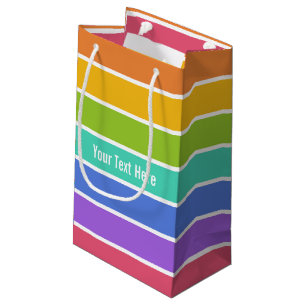 Sacola Para Presentes Pequena O arco-íris colore as bolsas feitas sob encomenda