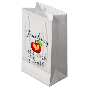 Sacola Para Presentes Pequena O ensino é um trabalho da apreciação do profess