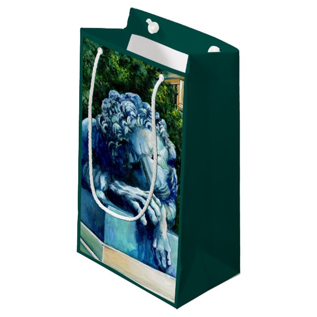 Sacola Para Presentes Pequena O gato que comeu o canário (Frente inclinada)